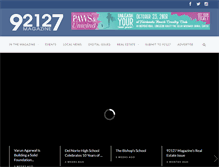 Tablet Screenshot of 92127magazine.com